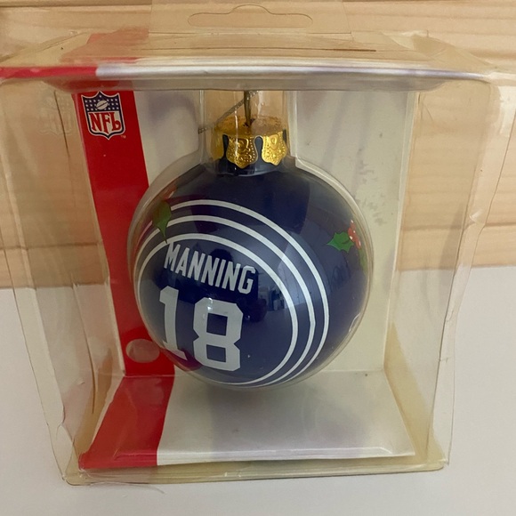 Forever Collectibles Other - Forever Collectible Peyton Manning #18 Blue & White Colts Christmas Ball